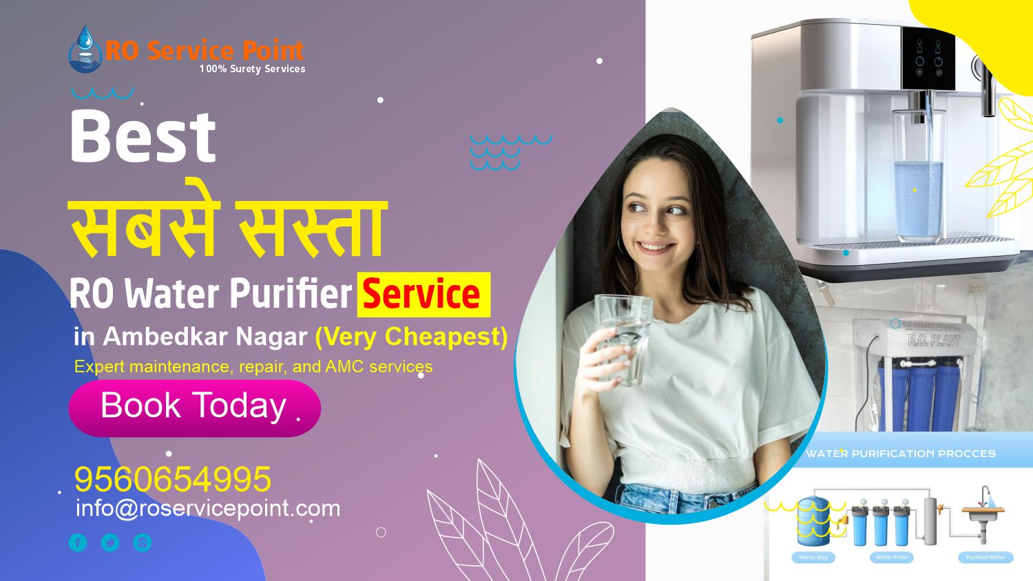 RO Water Purifier Service in Ambedkar Nagar Delhi