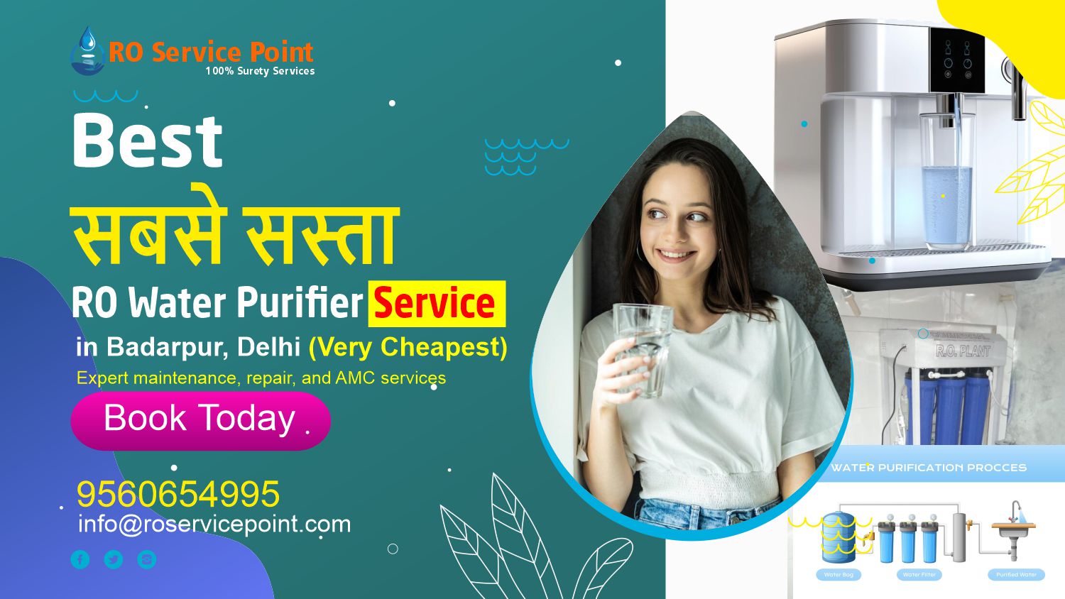 RO Water Purifier Service in Badarpur, Delhi