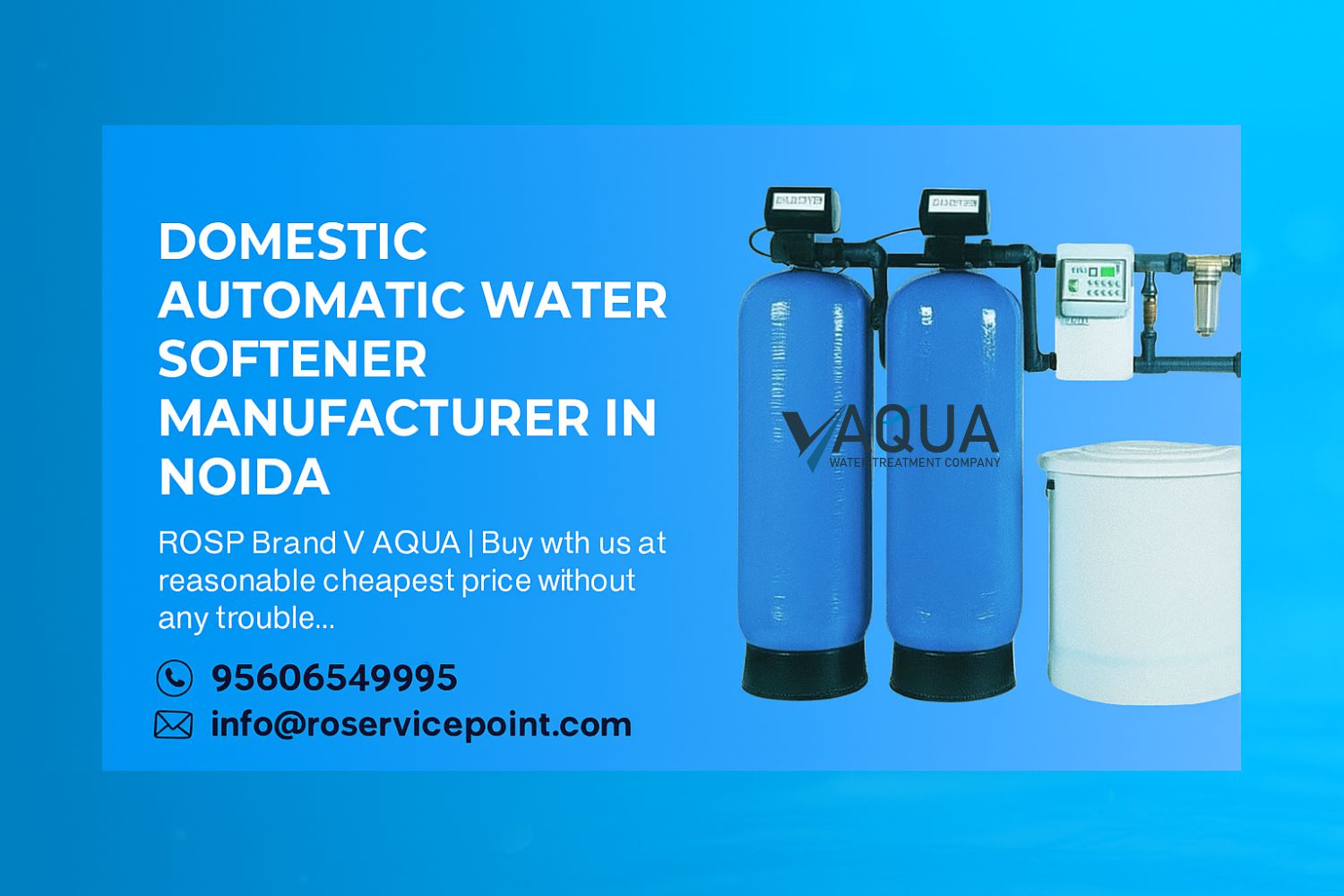 Domestic Automatic Water Softener Manufacturer in Noida