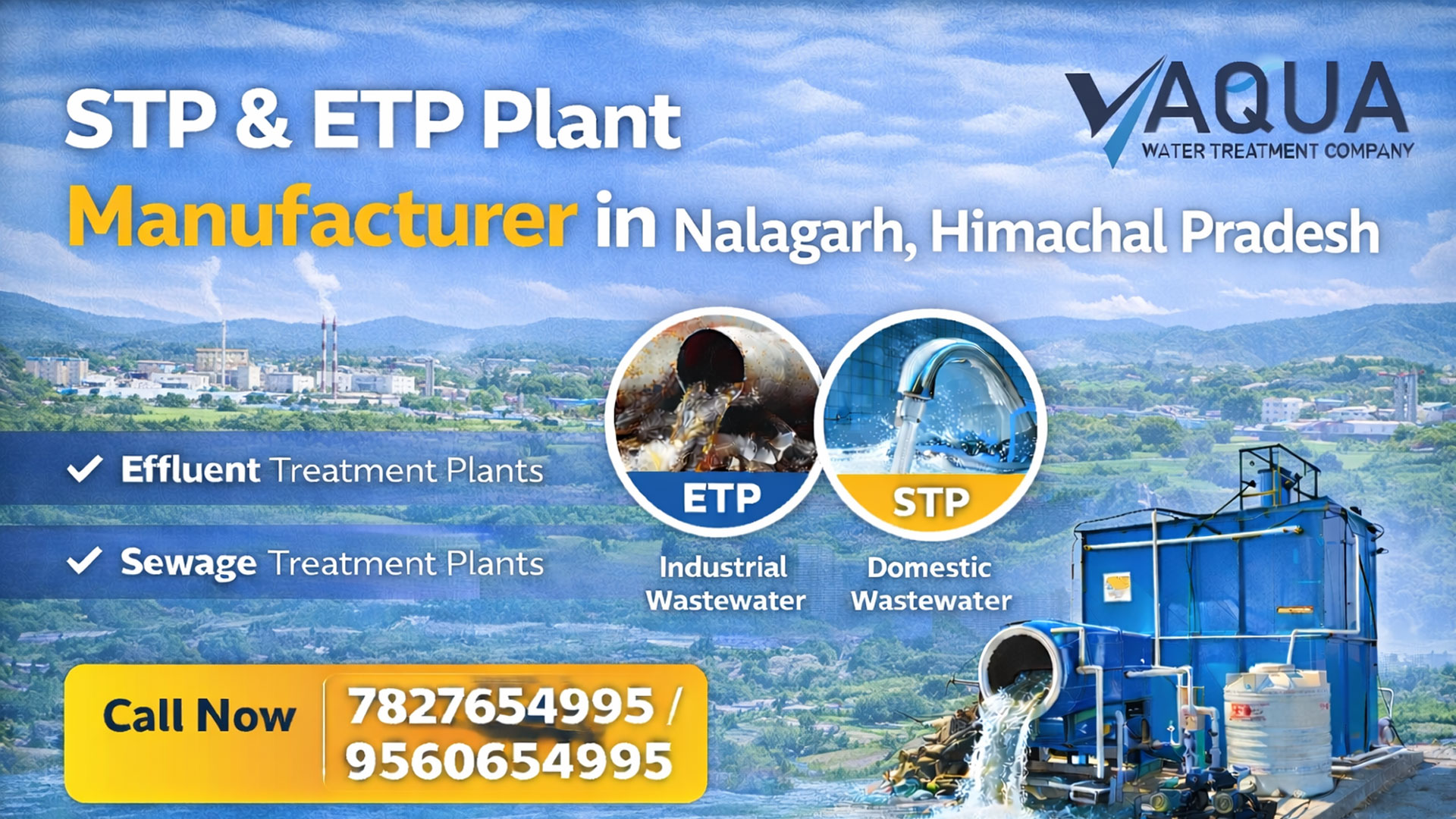 STP And ETP Plant Manufacturer in Nalagarh