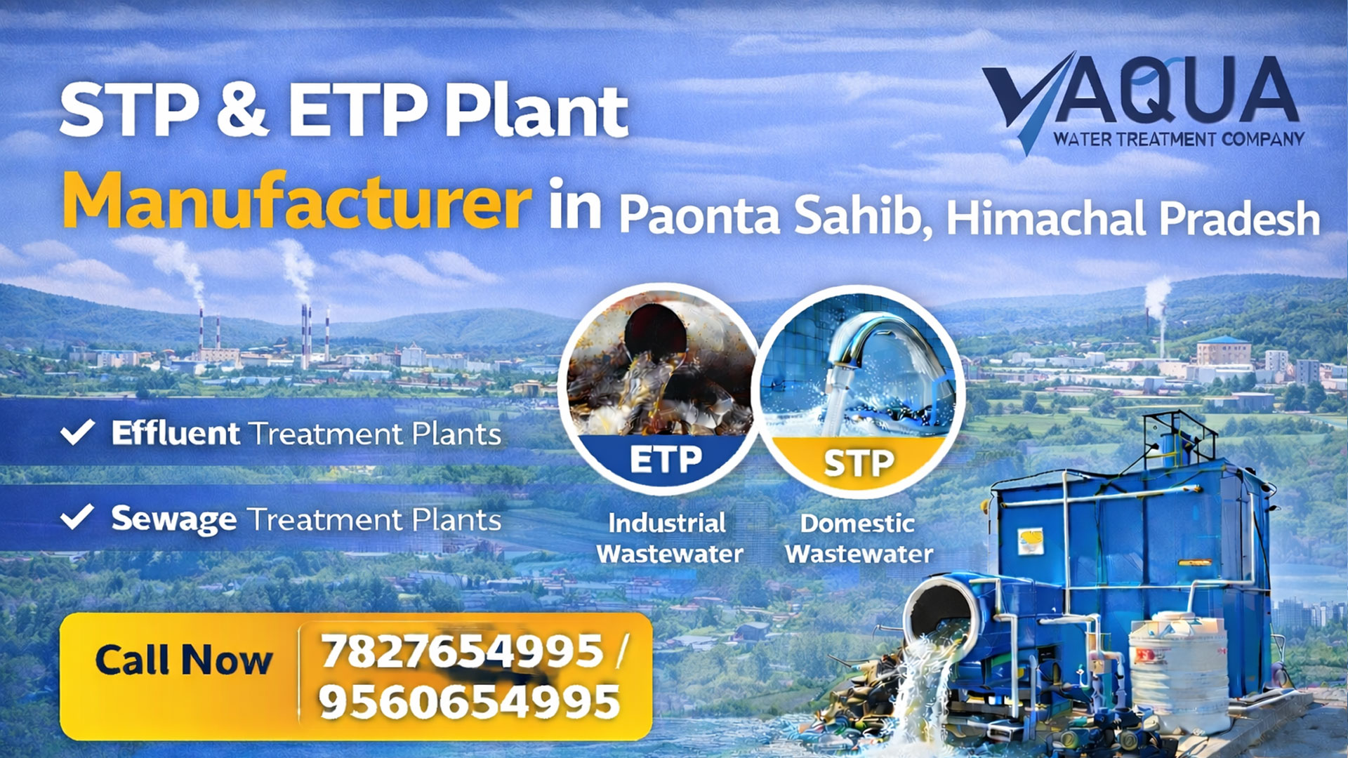 STP & ETP plant manufacturer in Paonta Sahib
