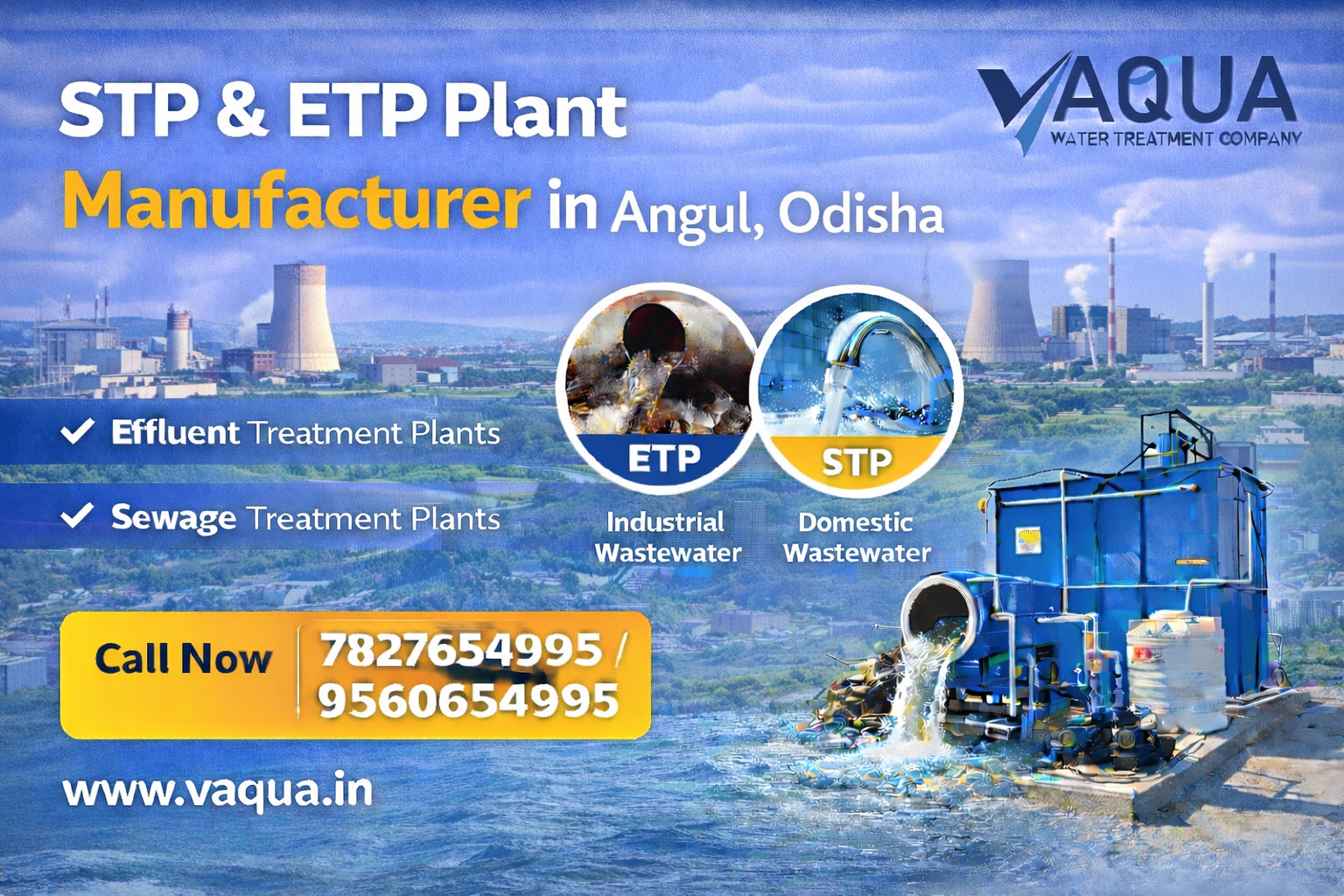 STP & ETP Plant Manufacturer in Angul, Odisha