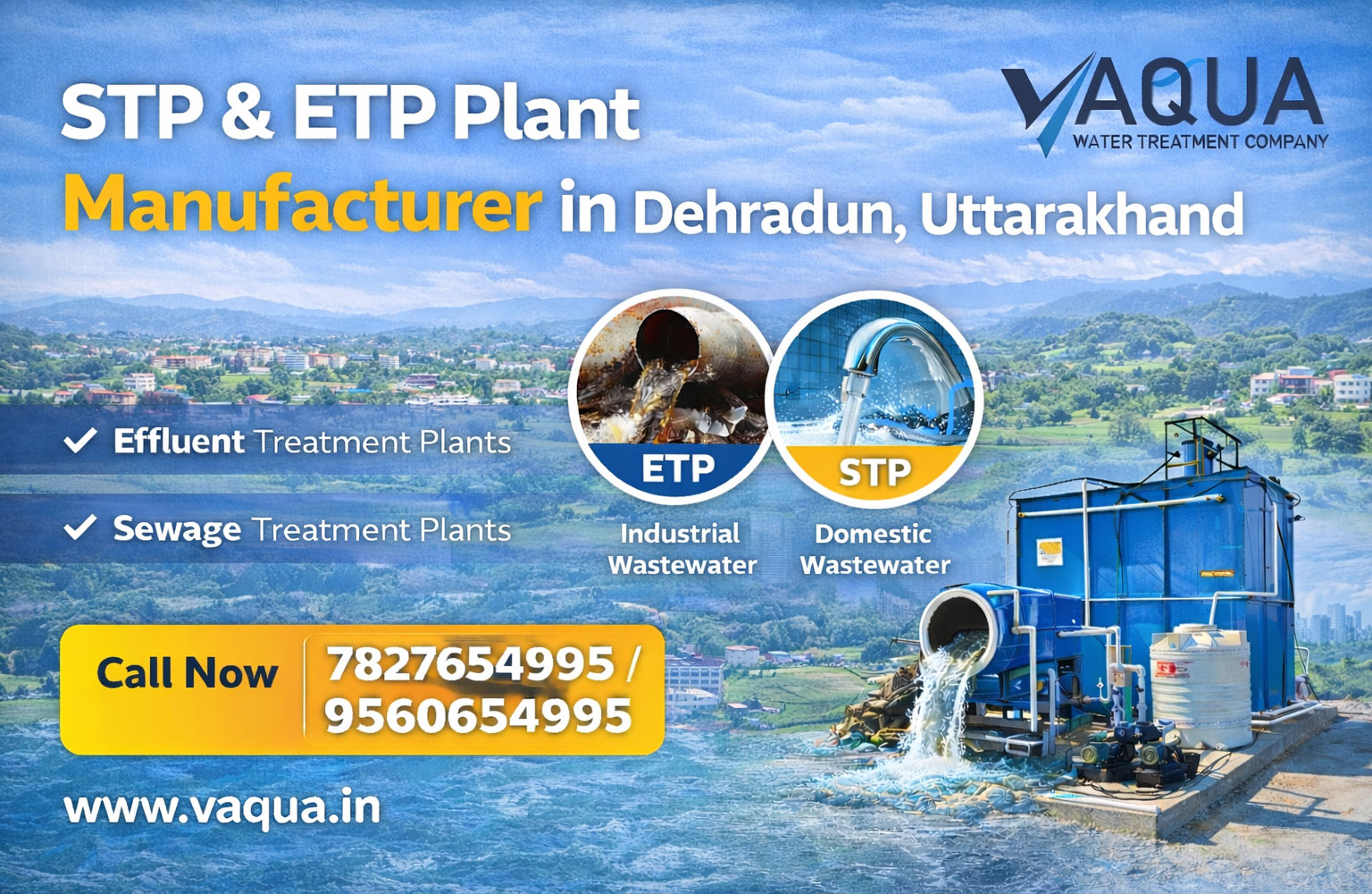 STP & ETP Plant Manufacturer in Dehradun, Uttarakhand