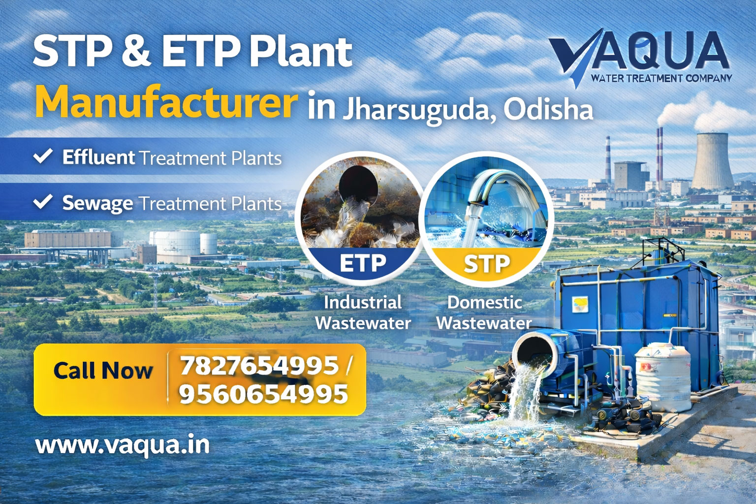 STP & ETP Plant Manufacturer in Jharsuguda