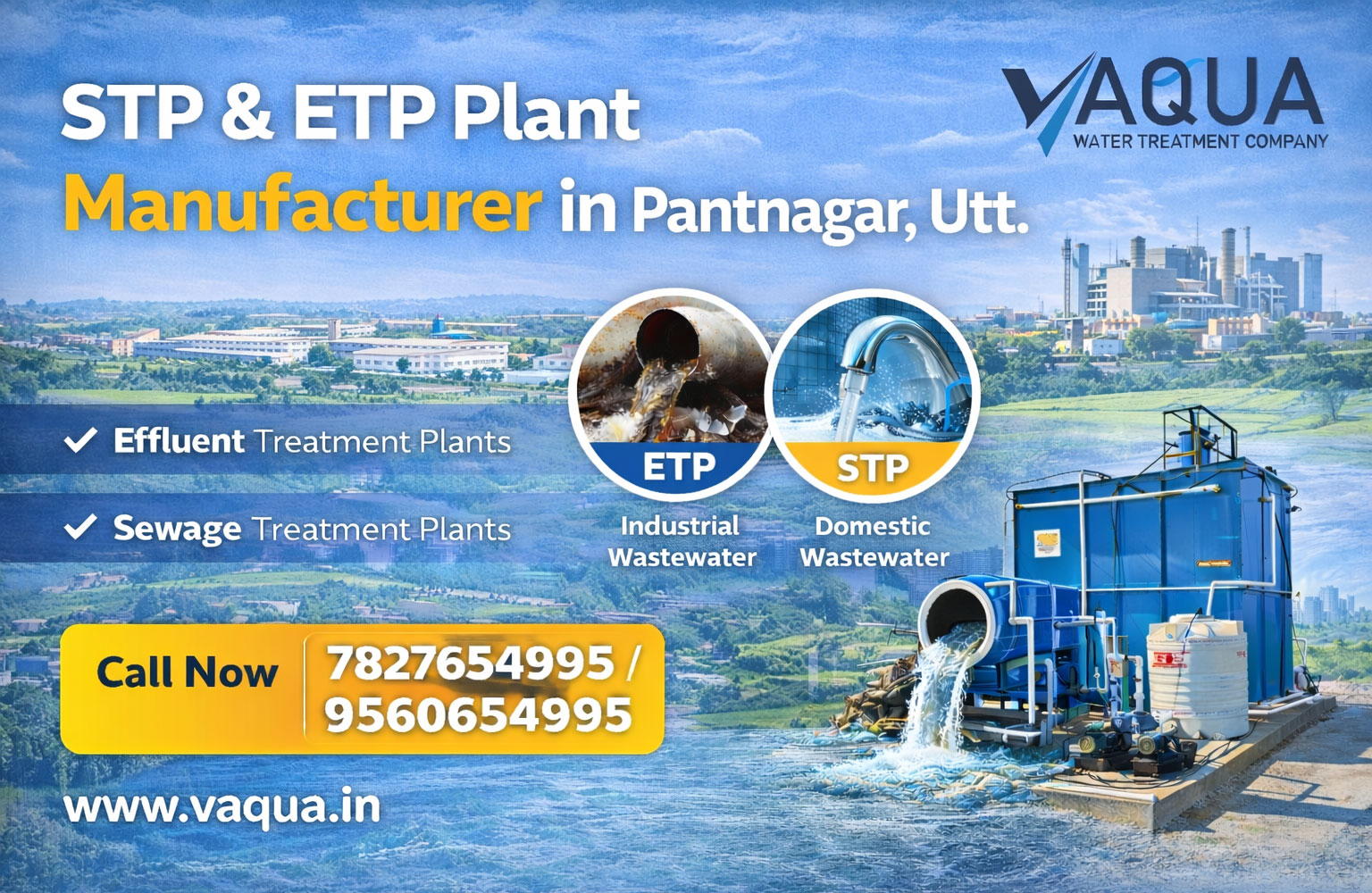 STP & ETP Plant Manufacturer in Pantnagar