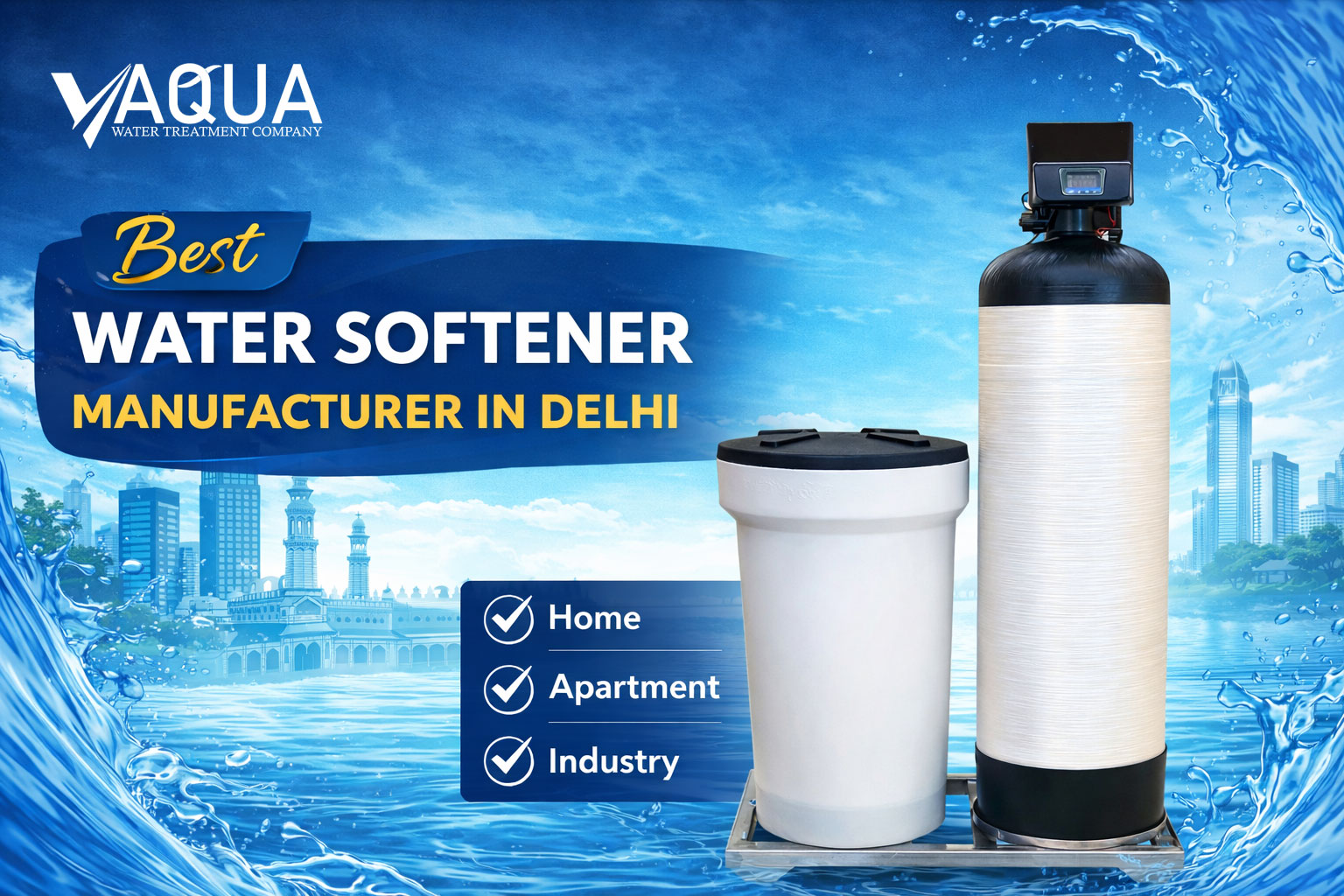 Best Water Softener Manufacturer in Delhi for Home, Apartment & Industries
