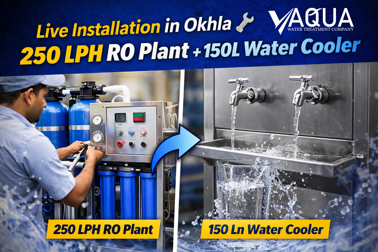 Installation of RO plant and cooler
