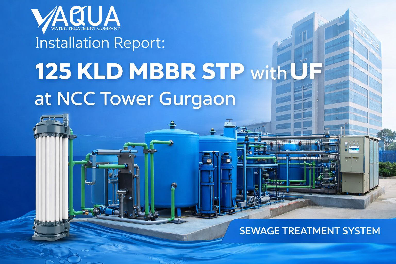 125 KLD STP Plant Installed at Gurgaon
