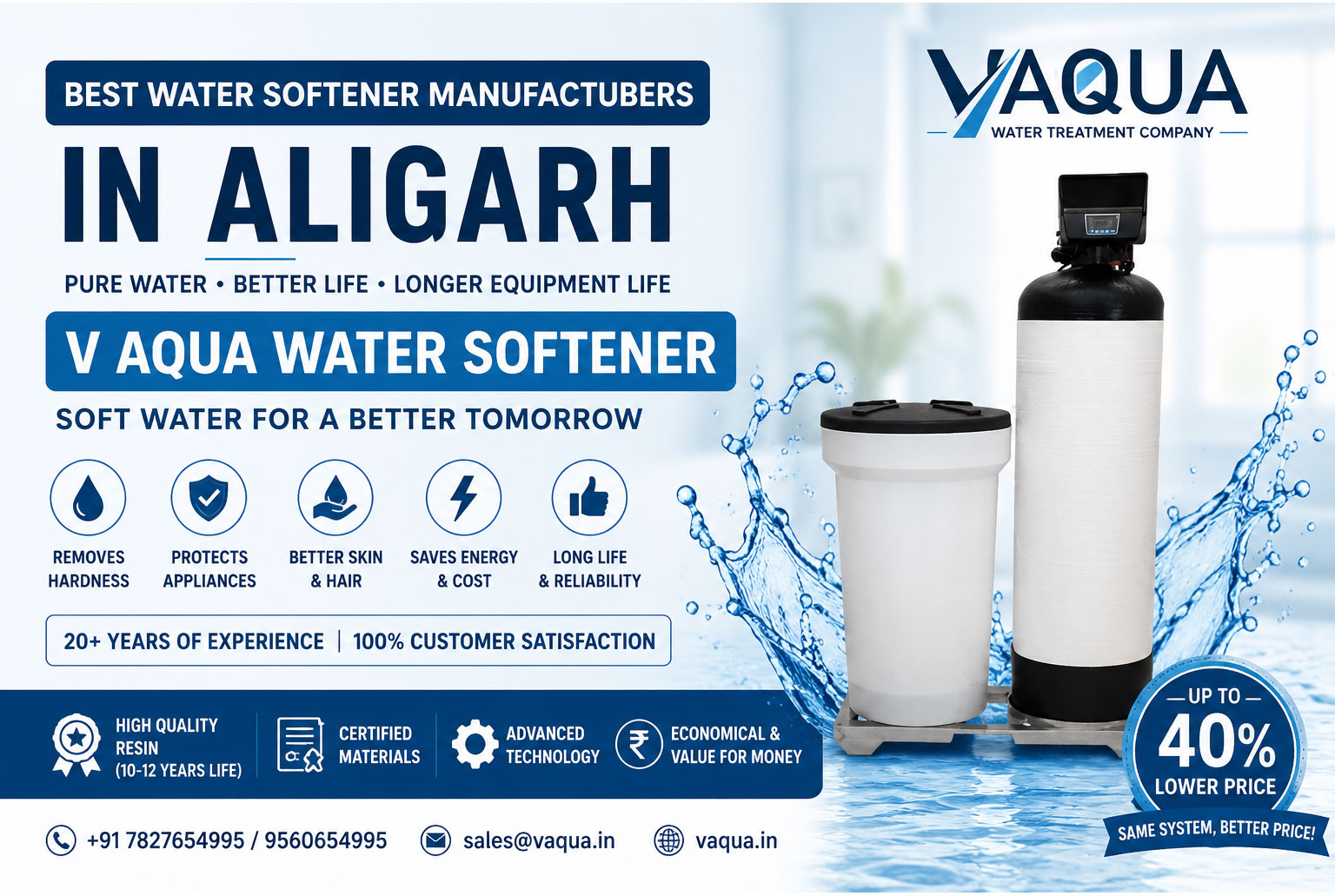 Best Water Softener Manufacturers in Aligarh