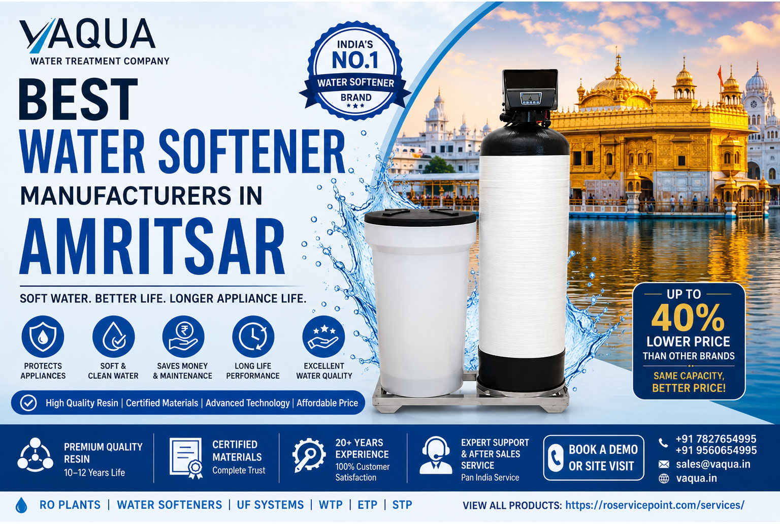 Best Water Softener Manufacturers in Amritsar