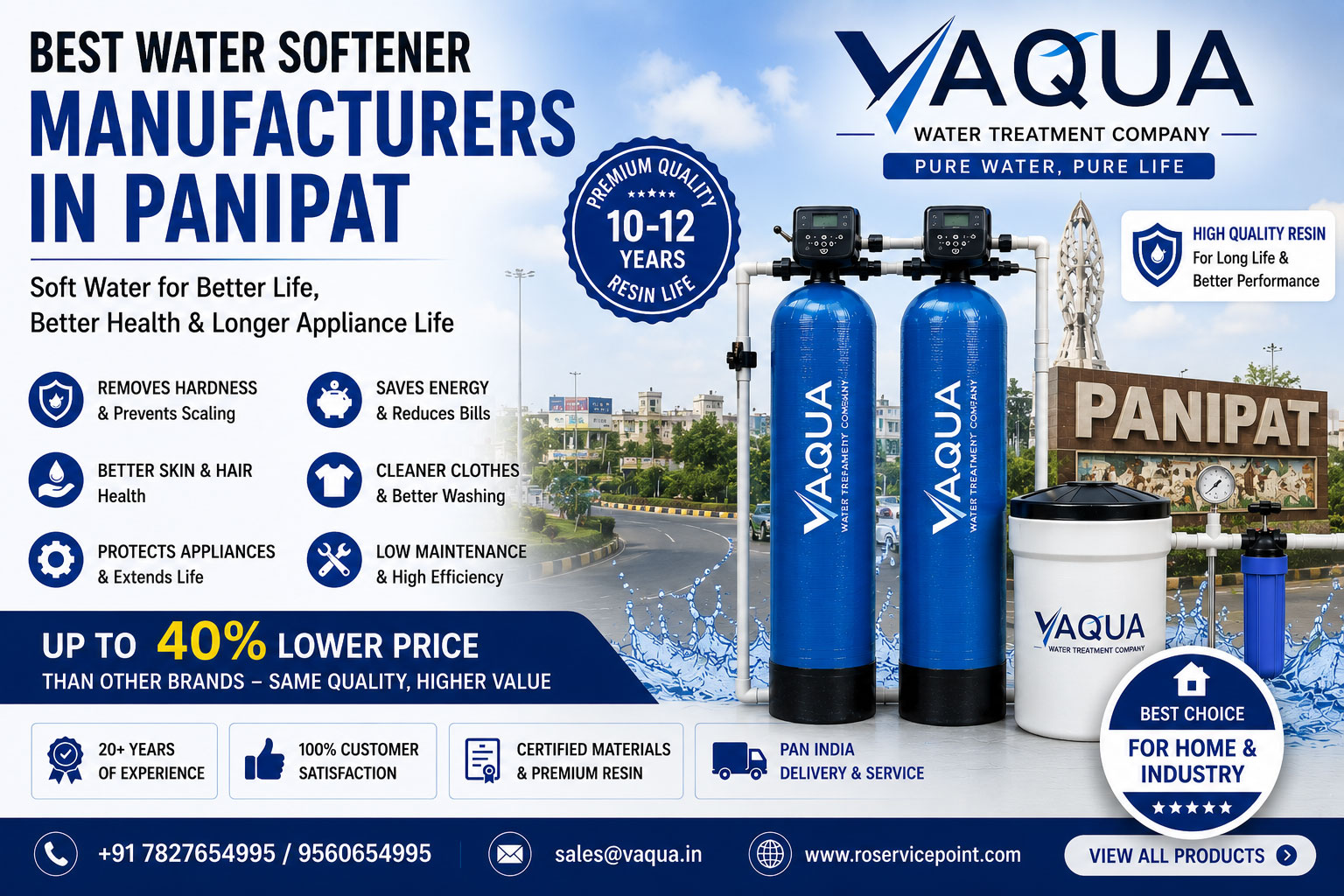 Best Water Softener Manufacturers in Panipat