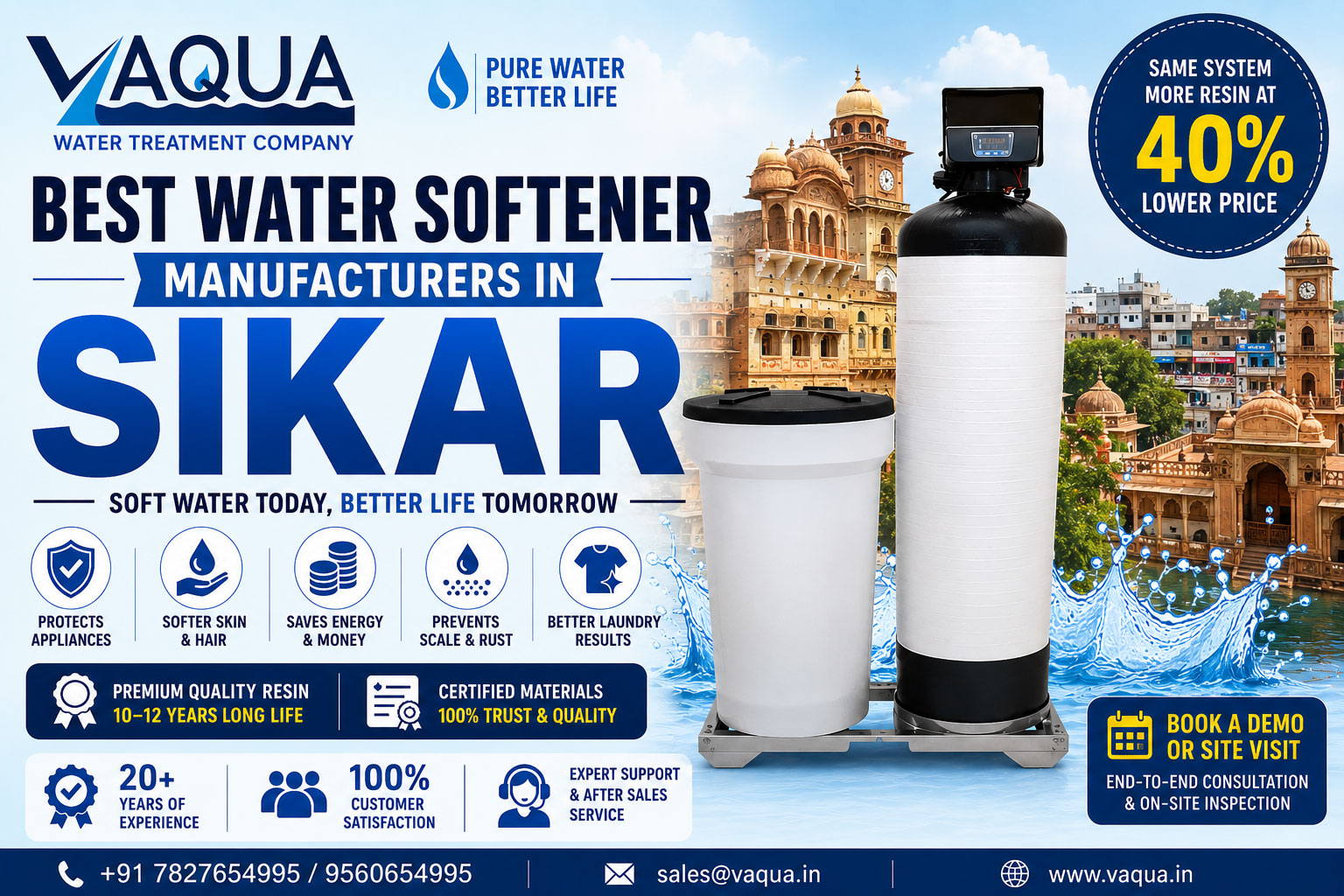 Best Water Softener Manufacturers in Sikar