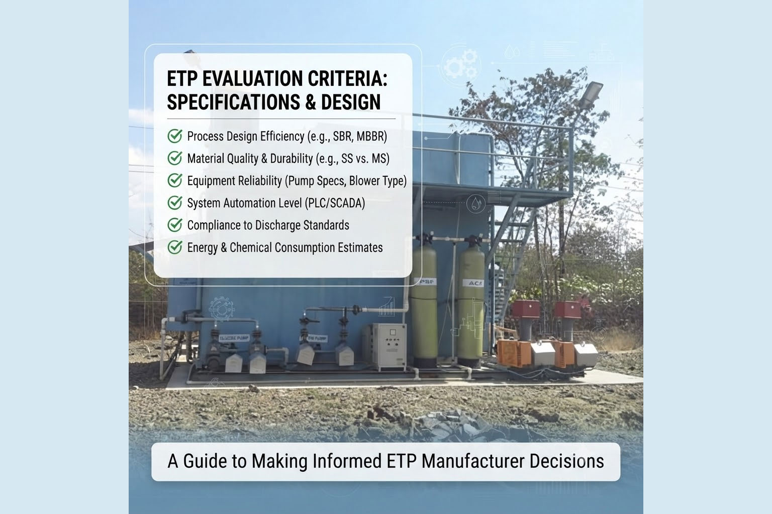 How to Compare ETP Manufacturers by Technical Specifications