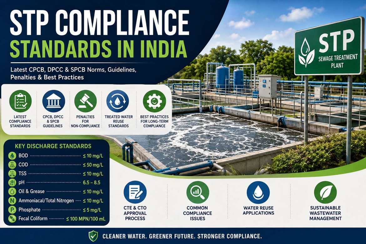 Latest CPCB, DPCC & SPCB STP Norms in India