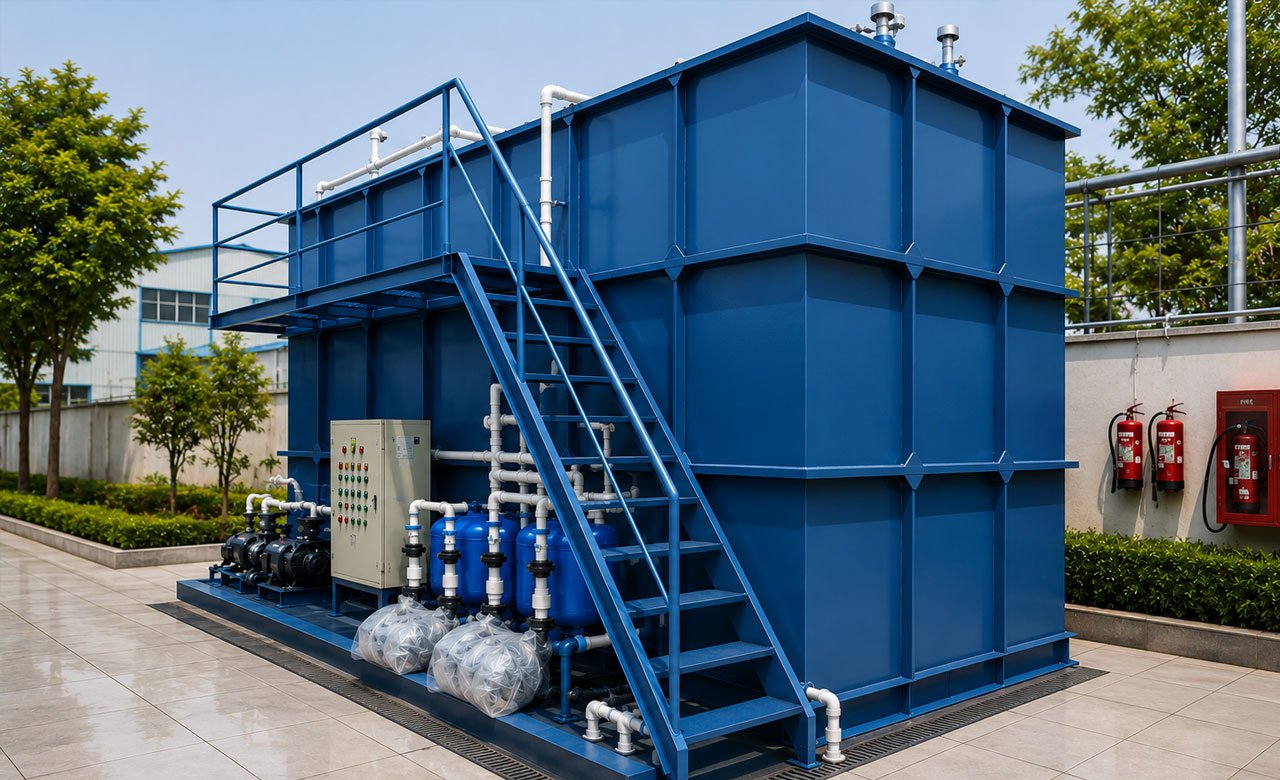 V Aqua's 60 KLD MBR ETP Plant in Gurgaon