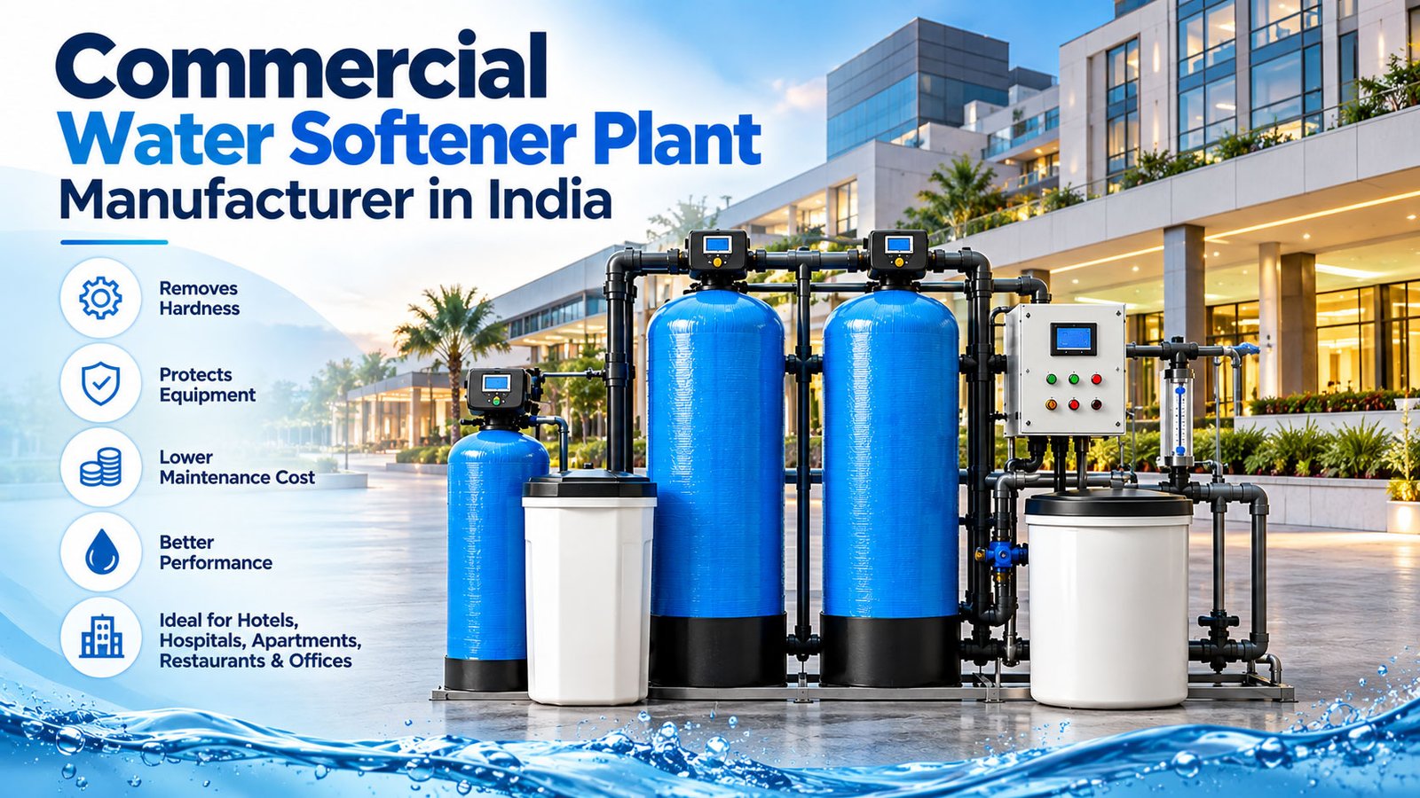 Commercial Water Softener Plant Manufacturer in India