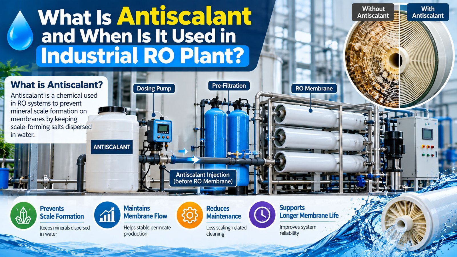Antiscalant in Industrial RO Plants