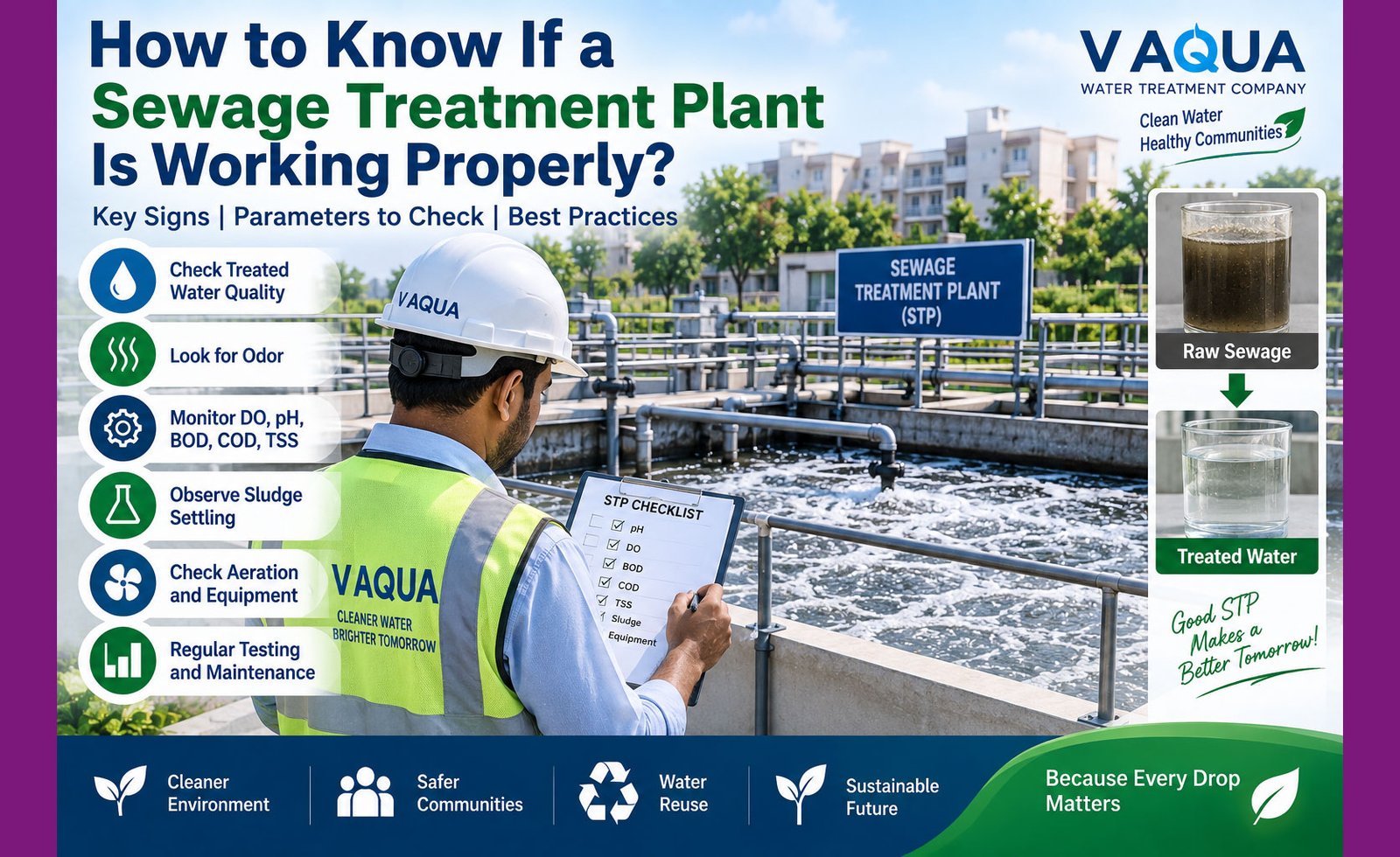 how to know if your sewage treatment plant is working properly