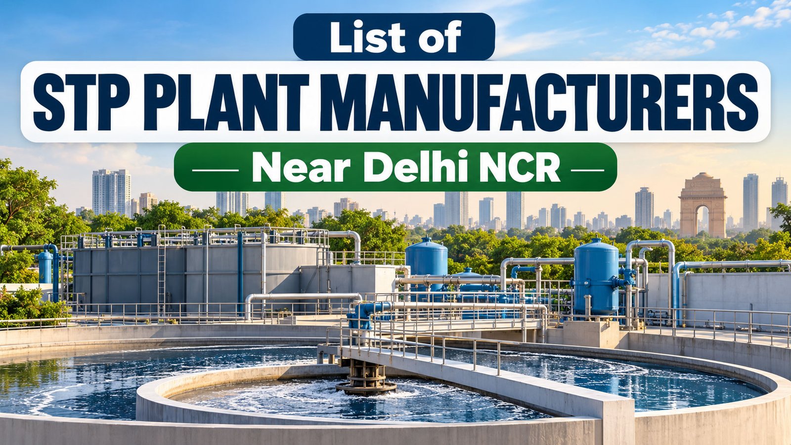 list of STP plant manufacturers near Delhi NCR
