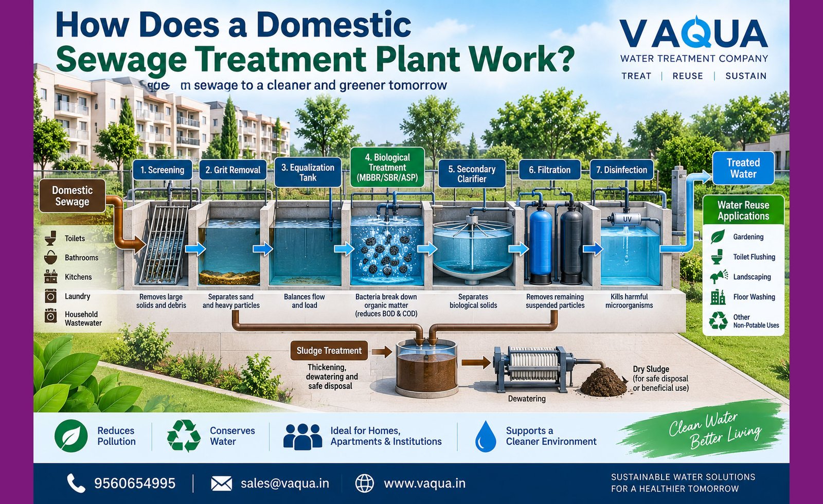 How Does a Domestic Sewage Treatment Plant Work?
