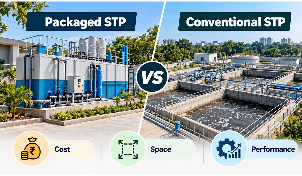 Compare packaged STP vs conventional STP
